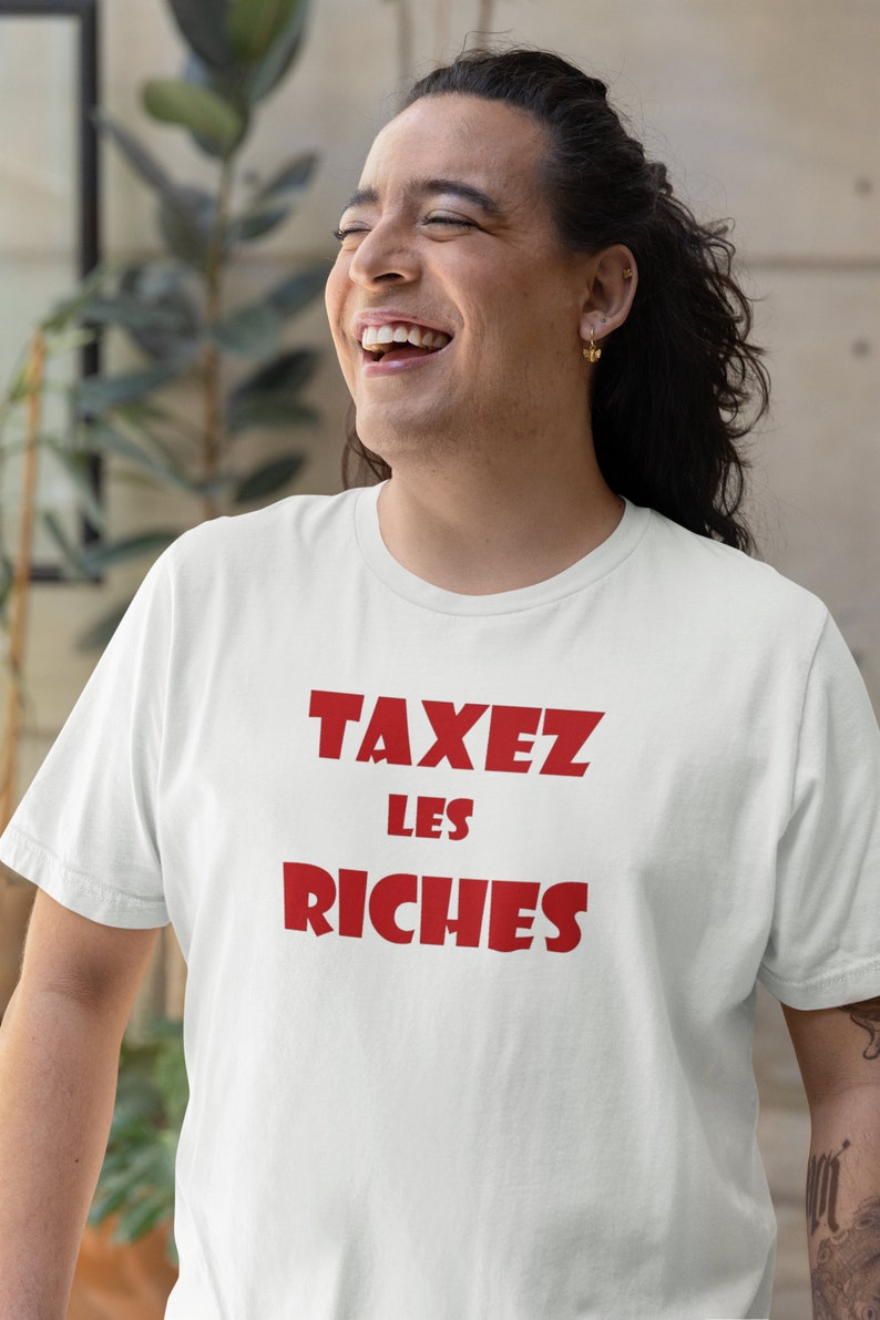 Taxez les Riches T-shirt en coton épais Unisex Fit image 10