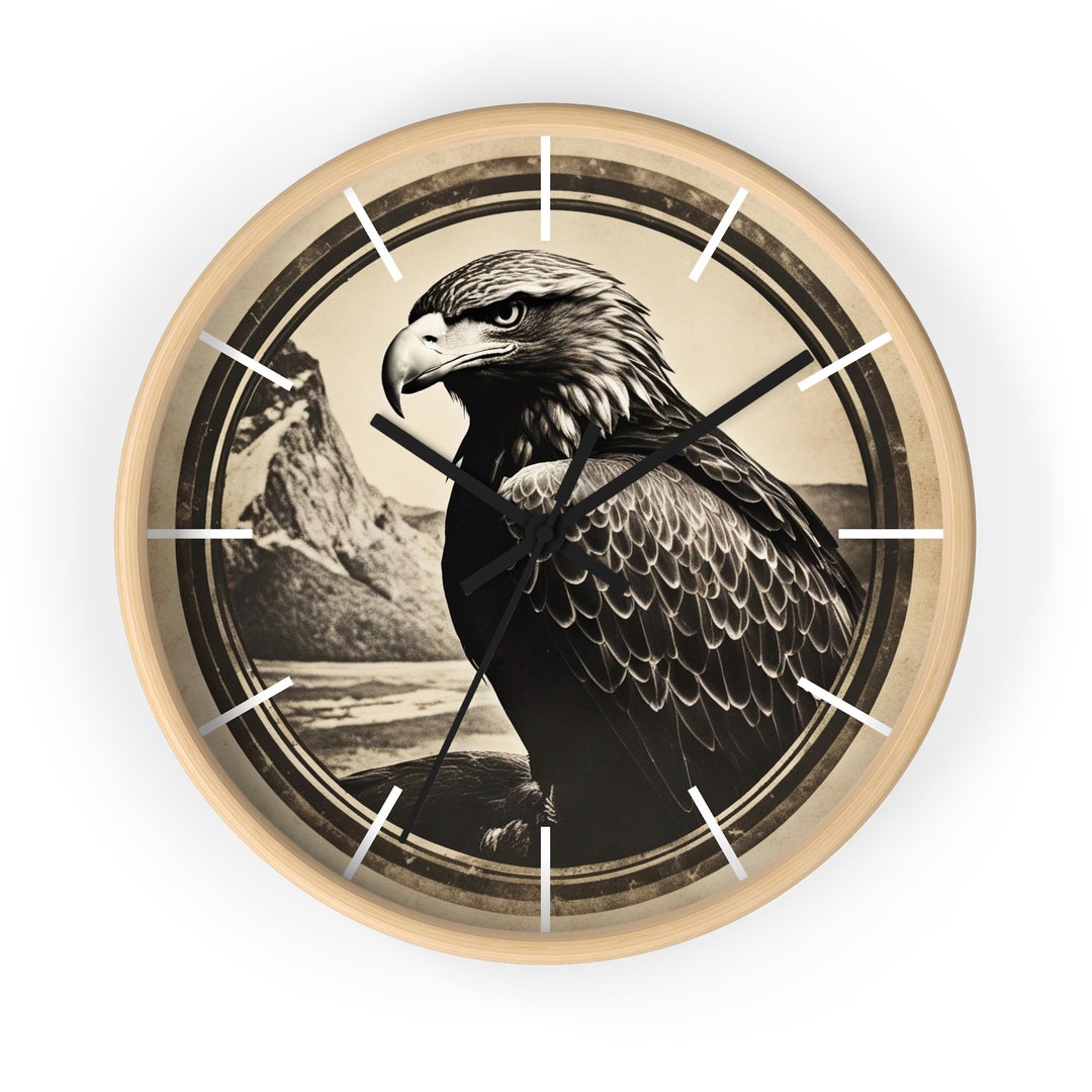 Eagle Wall Clock Etsy