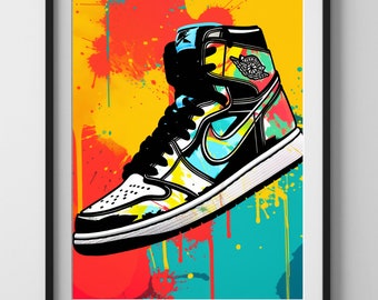 Pop Art Style Air Jordan 1 Print | Digital Download |