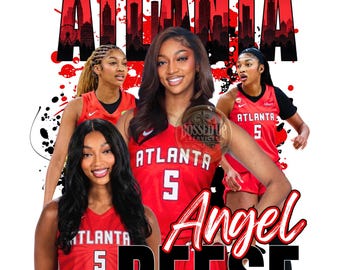 Angel Reese Atlanta Basketball PNG