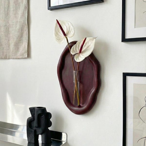 Magnetic Resin Propagation Station | Modern Wall Vase | Boho Plant Holder | Unique Home Decor Gift