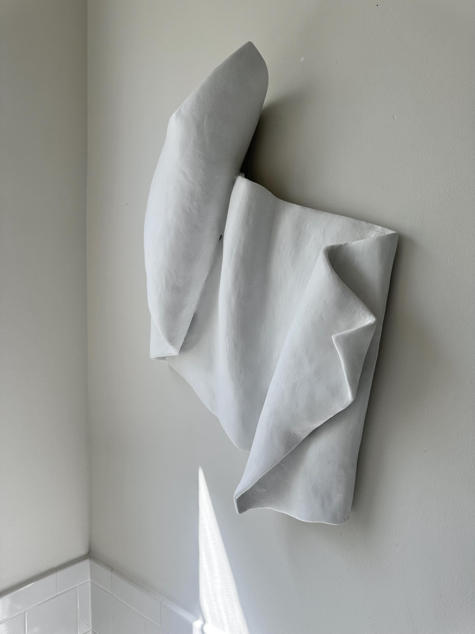 Minimalist Wall Sculpture, Folded Paper Shaped Art, 3D Abstract Artwork ...