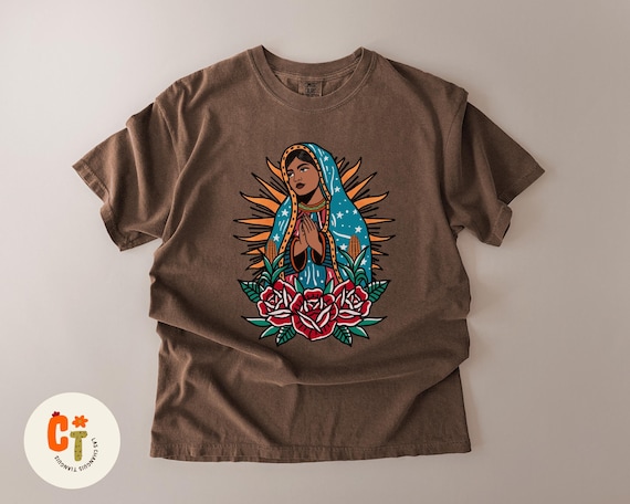 Tonantzin Tシャツ – Madre Tierra Tシャツ、メキシコ先住民アート 