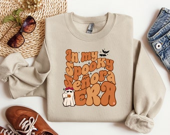 In My Spooky Señora Era Sweater: Ghost met Cafecito