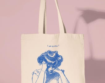 Ya Güey Tote Bag – Victorian Lady Canvas Bag – Funny Mexican Saying – Latina Owned – Dramatic Humor – Vintage Meme Aesthetic