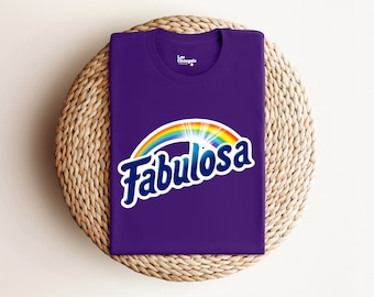 Koszulka Fabulosa | Koszulka unisex inspirowana Fabuloso | Zabawna koszulka latynoska | Prezent z meksykańskiej kultury | Odzież Latino Pride | Koszulka dwujęzyczna