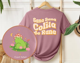 Camiseta Sana Sana Colita de Rana / Camiseta gráfica de rana latina nostálgica