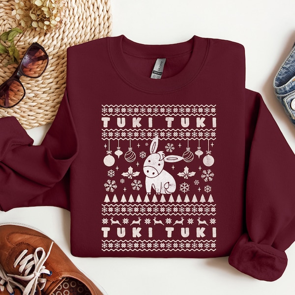 Burrito Sabanero Crewneck Sweatshirt de Navidad | Tuki Tuki - Tuki Tuki Latina Ugly Christmas Sweater