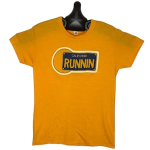 1970s California Runnin License Plate Graphic T-shirt