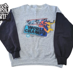 90s Spalding World Champs NBA basketball graphic promo T-Shirt