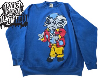 Vintage-tröja med Cliff Engle-motiv från North Carolina, maskot, från 1990-talet.