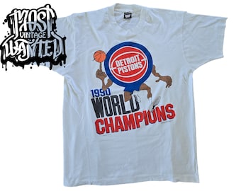 Vintage NBA-basketbalshirt met vintage Detroit Pistons uit de jaren 90