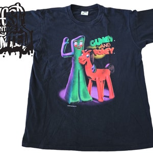 vintage 1990S GUMBY and Pokey Cartoon Shirt