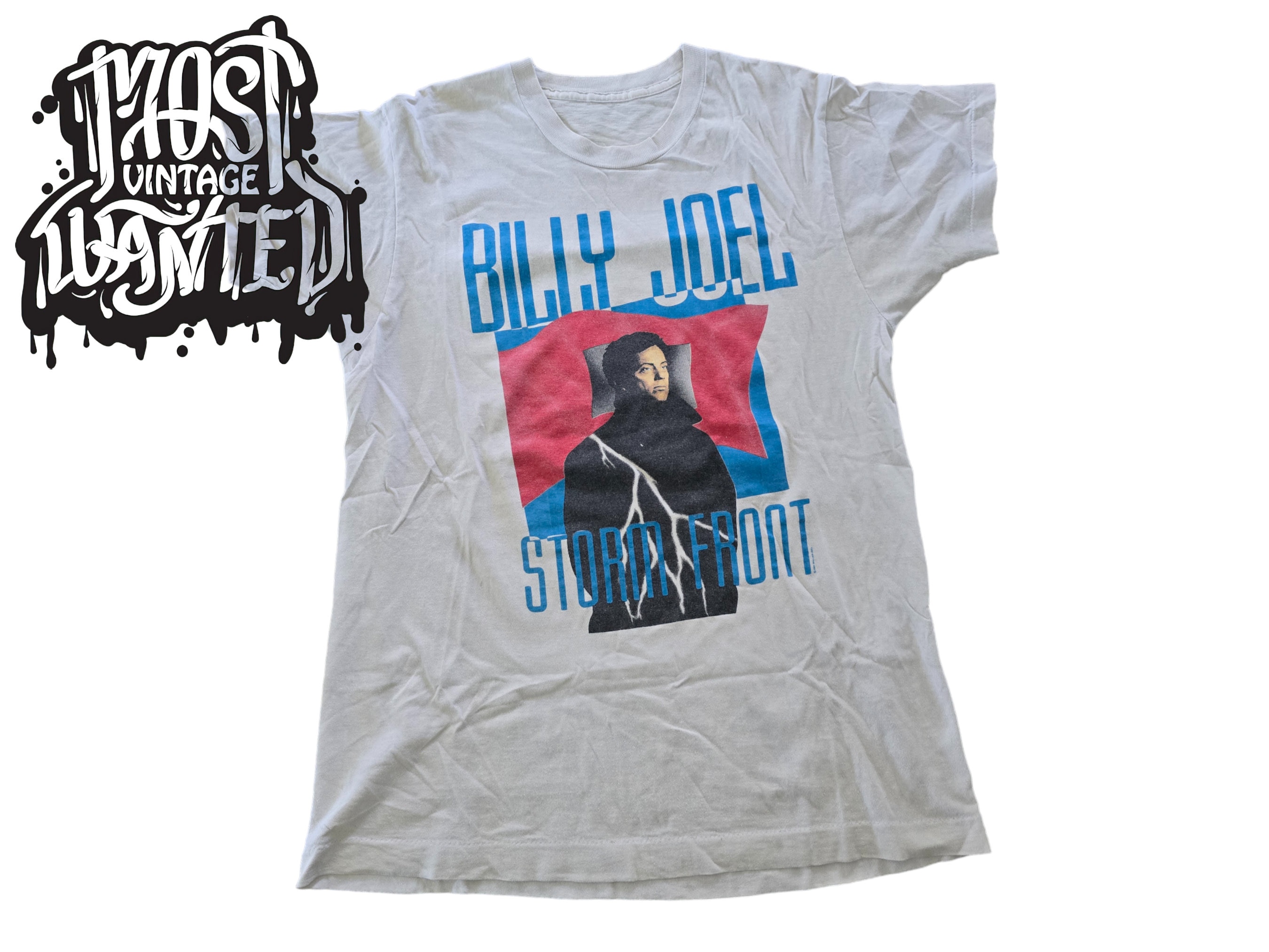 ビリー・ジョエル STORM FRONT ツアーTシャツ 1989-90 1980s Billy Joel 