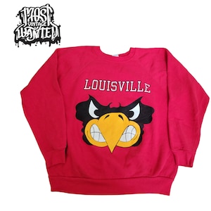 Louisville Cardinals Sweatshirt M CARDS UofL Vintage Retro Lengends  Athletic USA