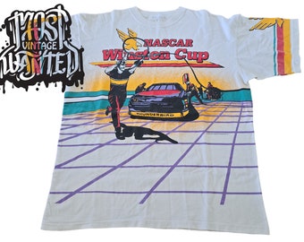 1990s Vintage Nascar Winston Cup AOP Shirt