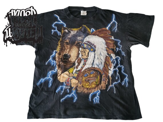 90s American thunder Tシャツ レアパターン90s American Thunder T