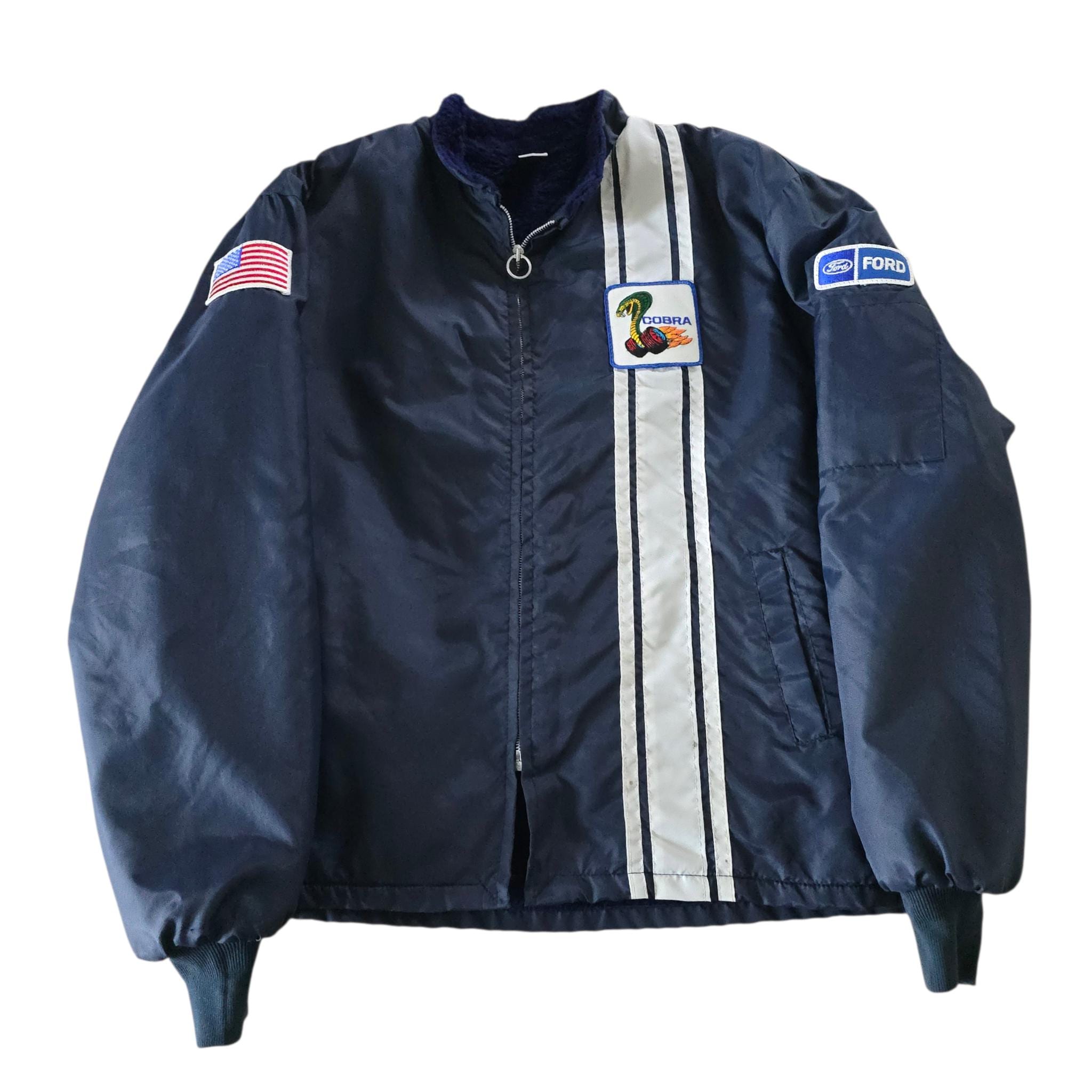 Ford cobra チームコーチジャケットvintage Vintage Ford Mustang Cobra Shelby Racing Jacket 70's Small - Etsy
