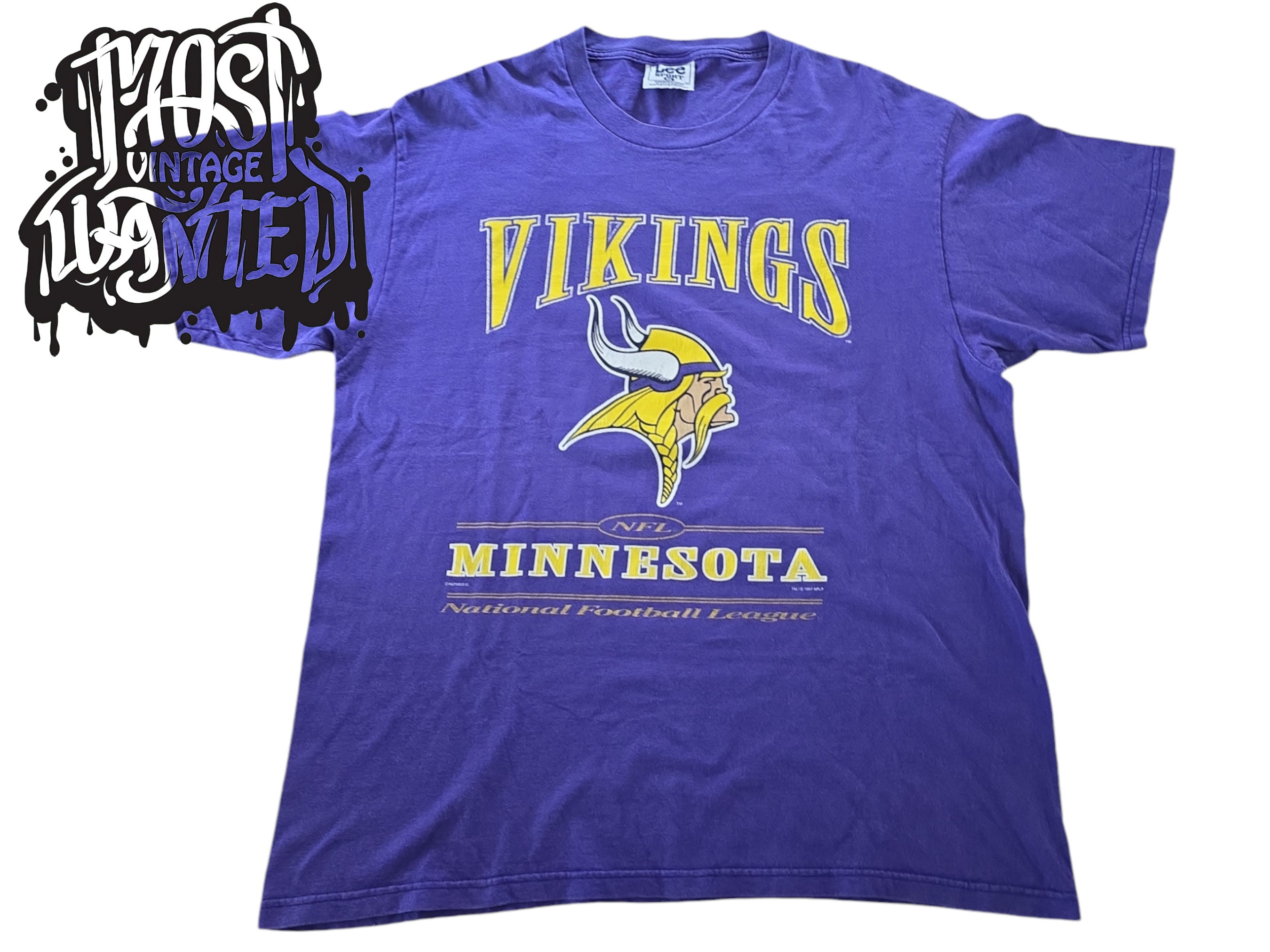 トップス 90s NFL Minnesota Vikings Tee XL DM1292 Vintage Minnesota Vikings Graphic T-shirt Mens Size XL