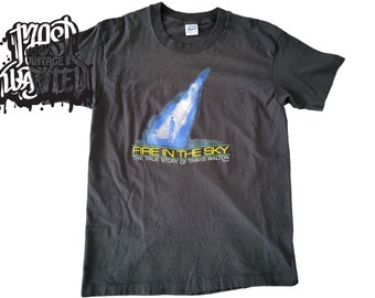 vintage 1990s Fire in the Sky Movie Promo shirt.