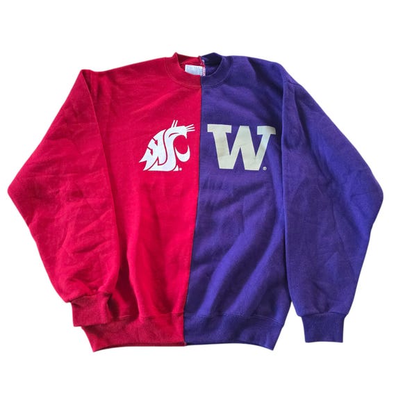 Vintage Y2k Washington State & Washington Graphic Sweatshirt.