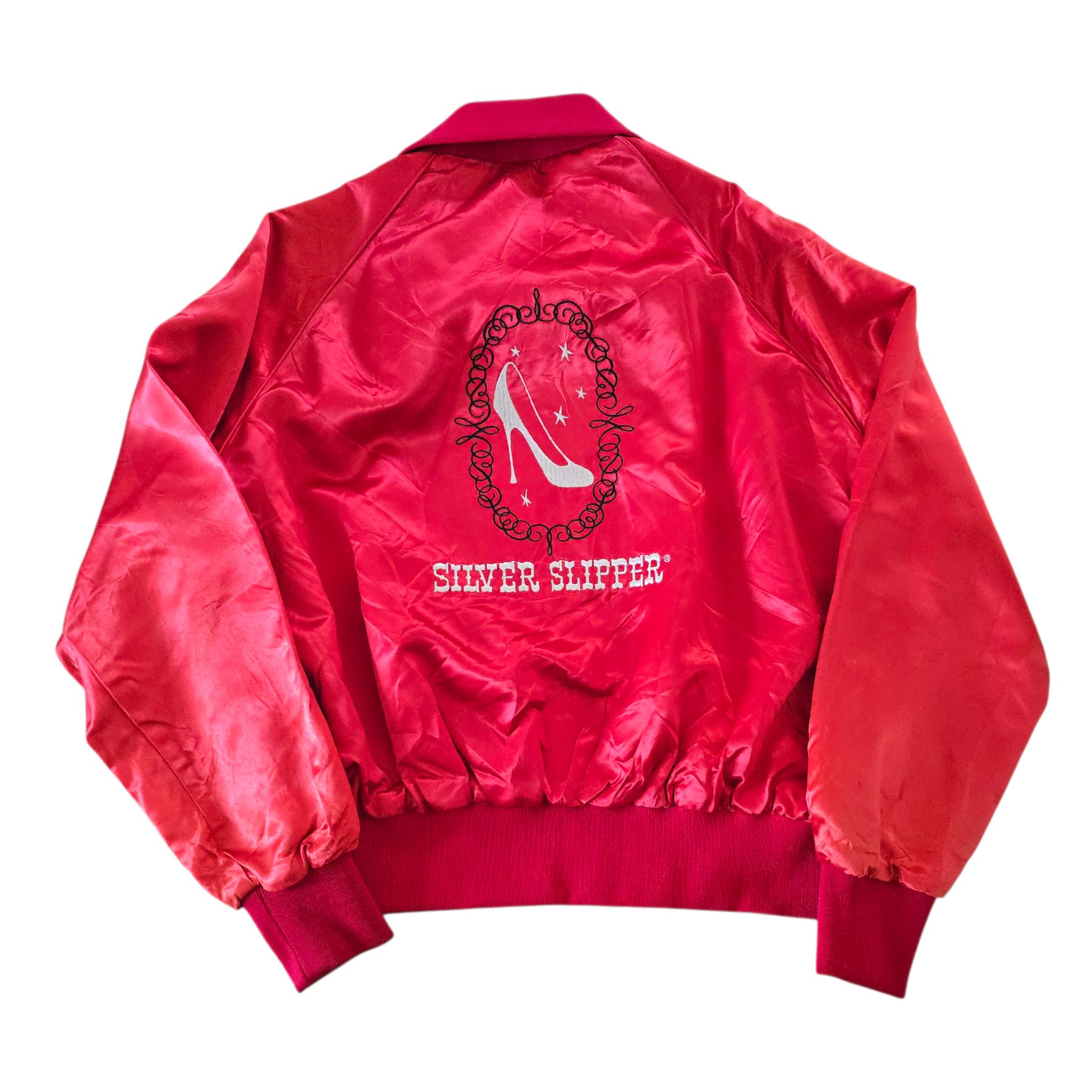 Blouson Satin Vintage Casino Sahara Las Vegas Années 80 - Taille XL - Très Rare