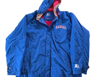 Vintage 1990s Kansas Jayhawks Starter Jacket.