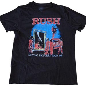 Moving Pictures 1981 Tour - Uniseks T-shirt met grote print | Officieel gelicentieerde merchandise