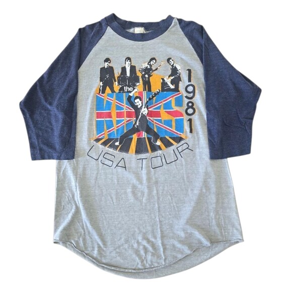 Vintage 1980s The Kinks - USA Tour - 1981 Raglan Graphic Shirt.