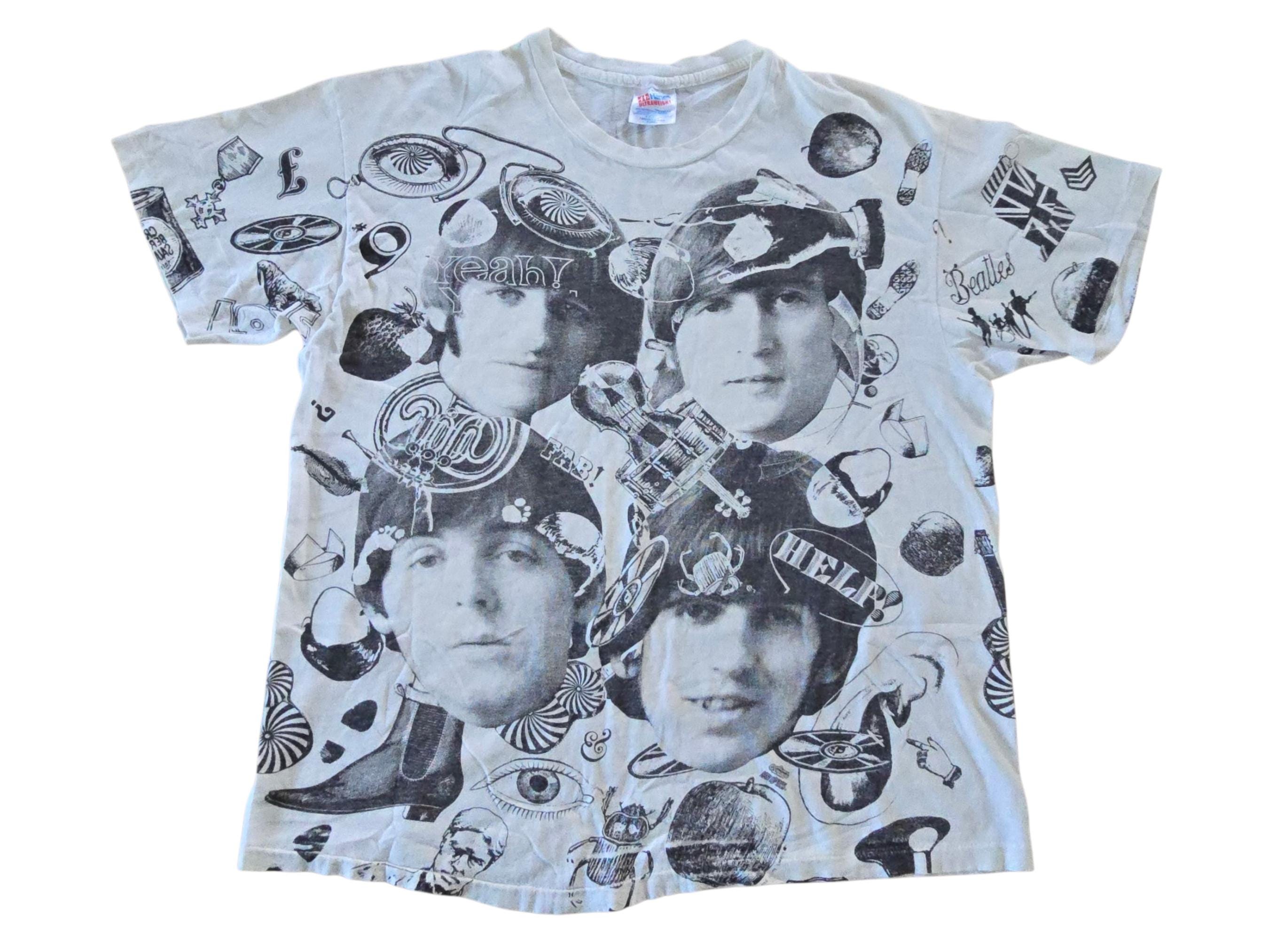 The Beatles All Over Print Tshirt - Etsy