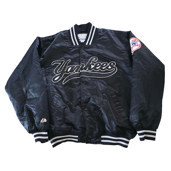 90s New York Yankees Majestic ジャケット Vintage Late 1990s New York Yankees Majestic Bomber Jacket. - Etsy