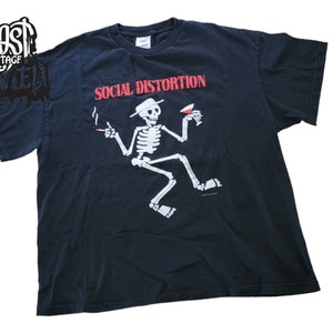 Woodcut Skelly T-Shirt - Social Distortion Official Store
