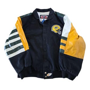 Green bay packers leather jackets - Etsy 日本