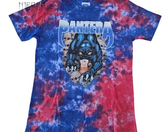 Vintage PANTERA 90's American Band Heavy Metal Black Large T Shirt
