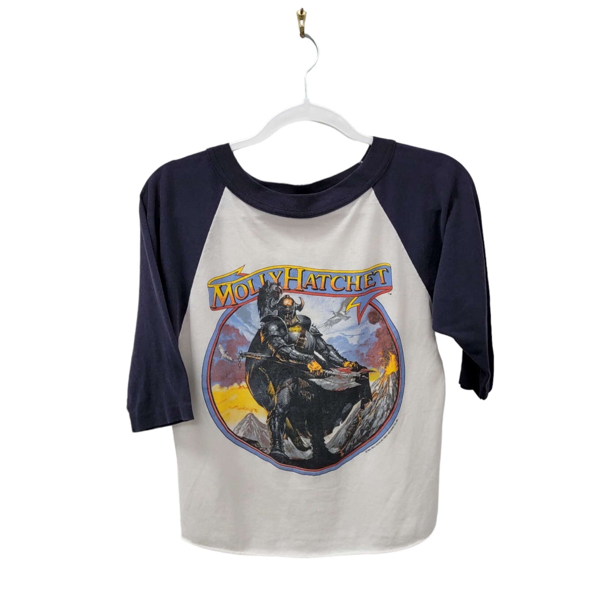 70's Molly Hatchet Raglan sleeve T-shirt - Tシャツ