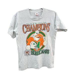 RESERVED Vintage 90s Miami Hurricanes T-shirt American -  Norway