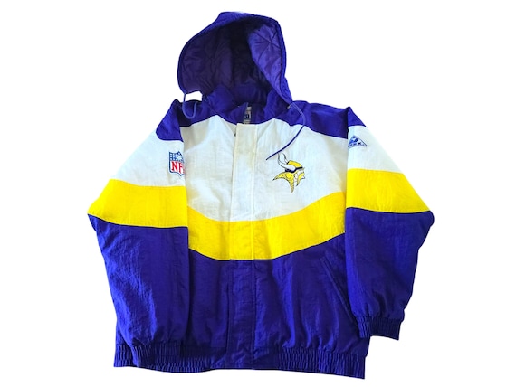 Vintage 1990s Minnesota Vikings Apex One Pro Line Jacket.
