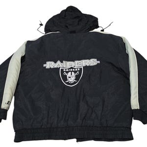 1990s la raiders logo athletic jacket.