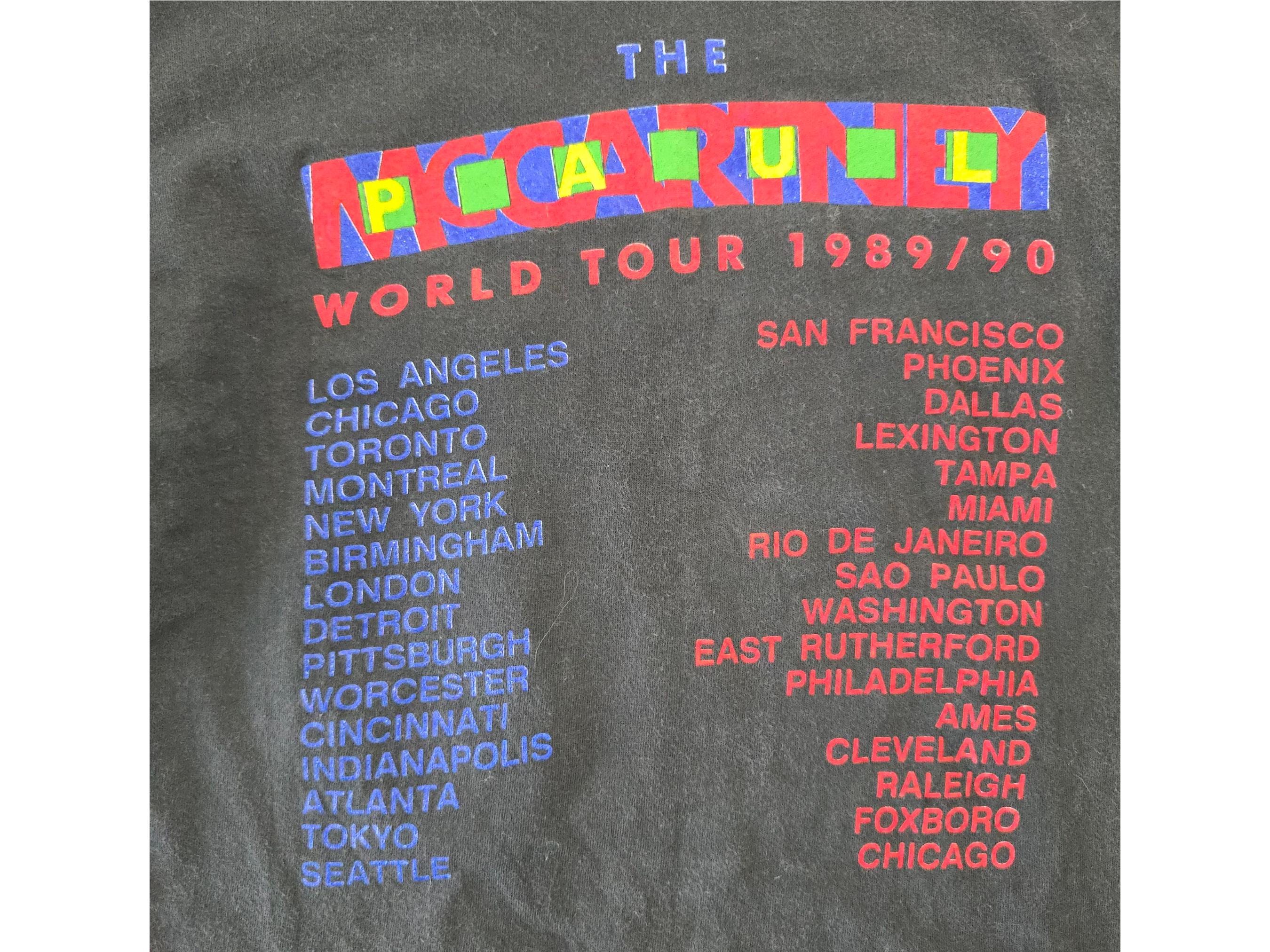 ビンテージ】ポールマッカートニー 1990 ワールドツアー Tシャツ USA製