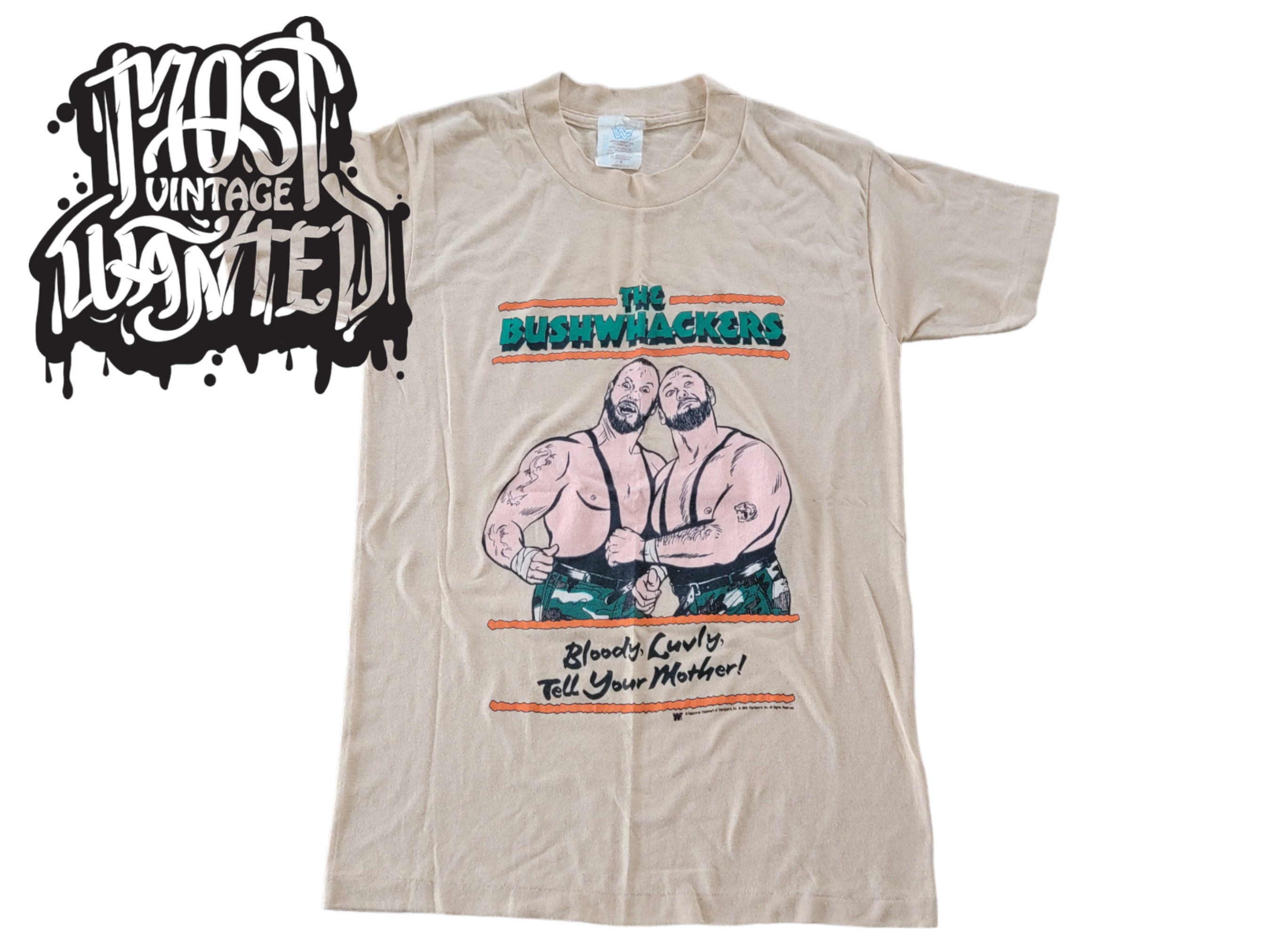 希少80年代ヴィンテージ　WWF ザ・ブッシュワッカーズ タッグチーム Tシャツ 希少80年代ヴィンテージWWF ザ・ブッシュワッカーズ タッグチーム Tシャツ