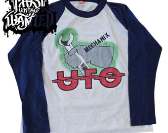 80s ビンテージ　パキスタン　UFO Tシャツ イギリス　ハードロック 80's VINTAGE UFO パキスタン製 Tシャツ バンドTシャツ ロックT