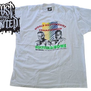 vintage 1992 Holyfield v Bowe Promo Shirt
