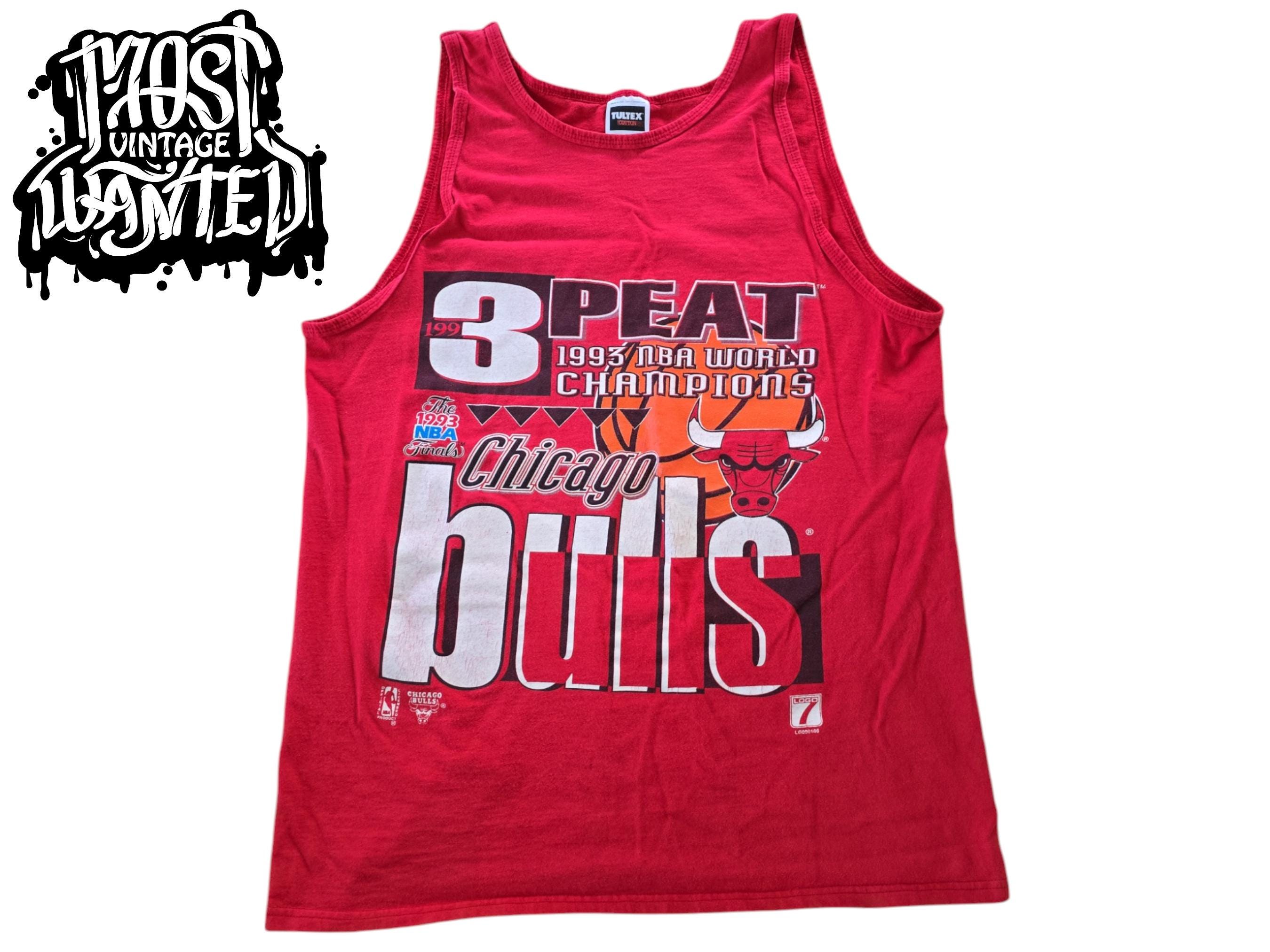 90sブルズbullsバスケ タンク ビンテージ 古着 ラップ シカゴブルズ