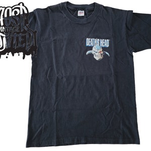 1990s Vintage Death&#39;s Head II Promo Graphic shirt.
