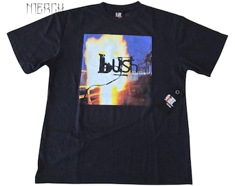 Vtg 90s Bush Razorblade Suitcase T-shirt Gray L Grunge Hard