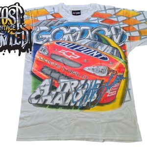 2000er Jahre DuPont Ein True Champ Nascar AOP Shirt.