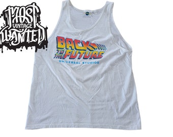1990s Vintage Back To The Future The Ride Tank Top.