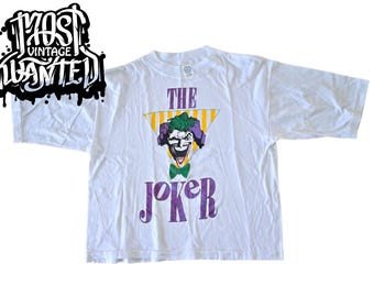 1980s Vintage The Joker Crop 3/4 Sleeve Shirt.