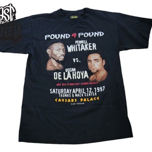 vintage Boxing T-shirt &quot;De La Hoya Vs Pernell Whitaker&quot; Promo Shirt.