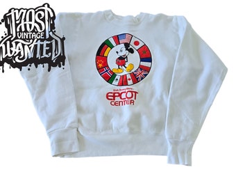 1990s Vintage WDW Epcot Center Sweatshirt | Tagged Medium |